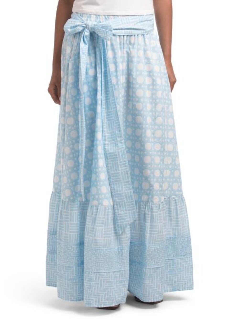 SUE SARTOR Flounce Skirt